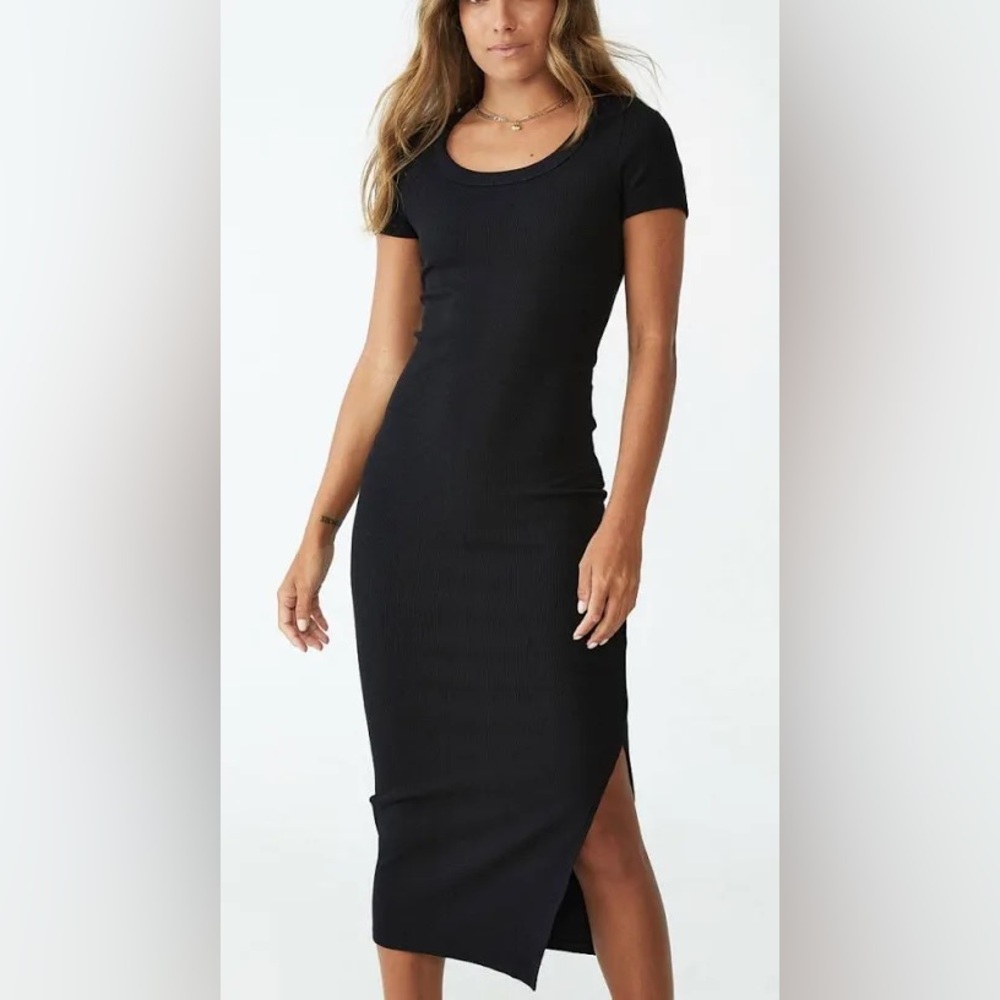 Black cotton dress size xs